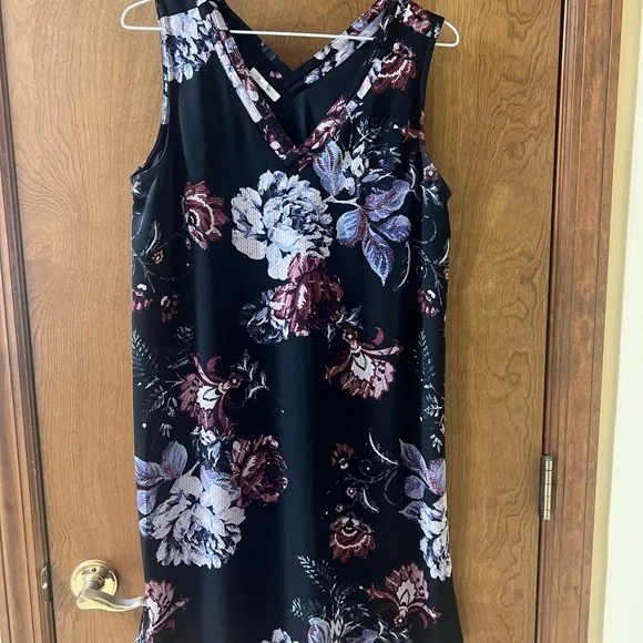 Maurices | Dresses | Maurices Black And Purple Floral Midi Dress | Poshmark Maurices | Dresses | Maurices Black And Purple Floral Midi Dress | Poshmark